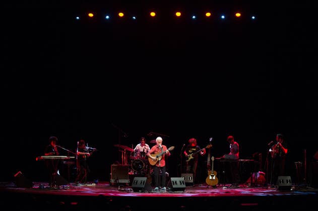 July 9, 2021, Malaga, Spain: Spanish musician Kiko Veneno performs live on stage during the Terral festival 2021 at Cervantes Theatre. .Between 5 to 31 July, Cervantes Theatre welcomes the summer music festival Terral , with concerts and shows performed by renowned artists as Noa, Ainhoa Arteta, or Salvador Sobral among others. All concerts will perform under safety measures and capacity limited as precaution against Covid19. Malaga Spain - ZUMAs197 20210709_zaa_s197_089 Copyright: xJesusxMeridax
