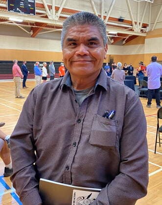 News Bilder des Tages July 9, 2021, Esquimalt, BC, Canada: Chief Allan Tom of the Pauquachin First Nation attends an event calling for a halt to local acts of violence and vandalism, in Esquimalt, B.C., Friday, July 9, 2021. Esquimalt Canada  - ZUMAc35_ 20210709_zaf_c35_063 Copyright: xDirkxMeissnerx