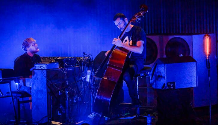 Copenhagen Jazz Festival 2021 The Danish jazz duo Bremer McCoy on stage in the DR Concert Hall on Friday 9 July 2021 Jonathan Bremer Bas and Morten McCoy Klaver, Roskilde  Copyright: TorbenxChristensen TorbenxChristensenx COP101 spdk20210709-233102-L