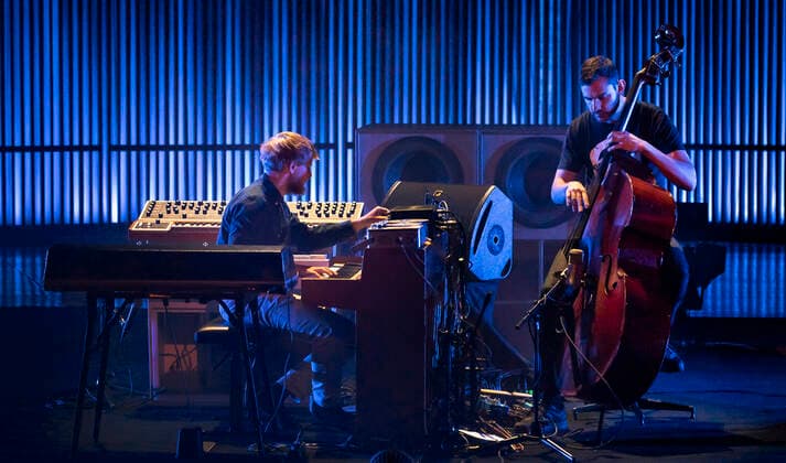 Copenhagen Jazz Festival 2021 The Danish jazz duo Bremer McCoy on stage in the DR Concert Hall on Friday 9 July 2021 Jonathan Bremer Bas and Morten McCoy Klaver, Roskilde  Copyright: TorbenxChristensen TorbenxChristensenx COP101 spdk20210709-233114-L