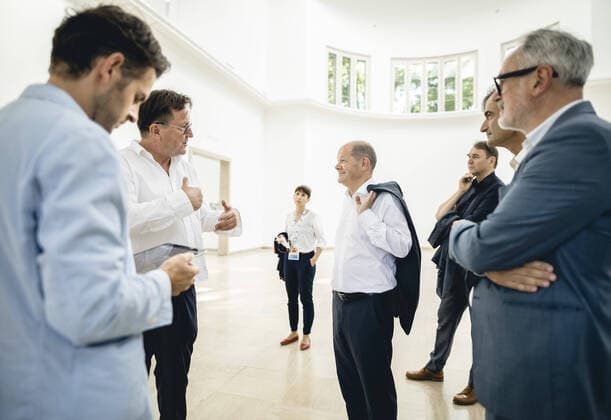 Federal Minister of Finance Olaf Scholz SPD visits the Venice Biennale, 09 07 2021 Venice Italy Copyright: xXanderxHeinl photothek.dex