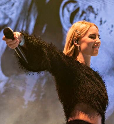 The Danish singer Clara plays for Havefest paa Plaenen in Tivoli on Friday 9 July 2021 Havefest replaces Fredagsrock, which has been canceled due to the Covid 19 Corona crisis, Copenhagen  Copyright: TorbenxChristensen TorbenxChristensenx CP102 spdk20210710-011220-L