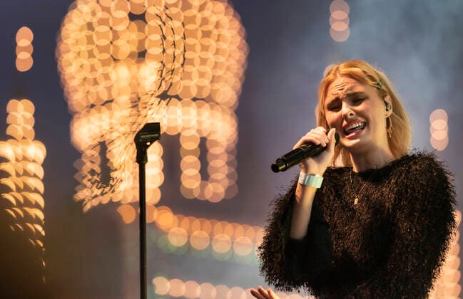 The Danish singer Clara plays for Havefest paa Plaenen in Tivoli on Friday 9 July 2021 Havefest replaces Fredagsrock, which has been canceled due to the Covid 19 Corona crisis, Copenhagen  Copyright: TorbenxChristensen TorbenxChristensenx CP102 spdk20210710-011331-L