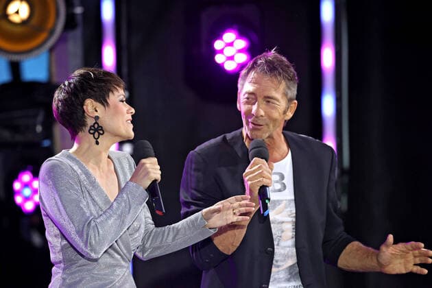 ORF Wenn die Musi spielt singer Francine Jordi and singer Gilbert during the dress rehearsal for the music open air Wenn die Musi spielt on 09 07 2021 in Bad Kleinkirchheim 20210710BOS0047