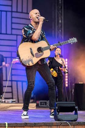 Milow live at the Open Air in the open air stage Junge Garde Dresden, 10 07 2021 Foto:xM.xWehnertx xFuturexImage