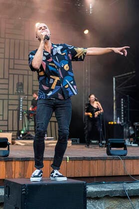 Milow live at the Open Air in the open air stage Junge Garde Dresden, 10 07 2021 Foto:xM.xWehnertx xFuturexImage