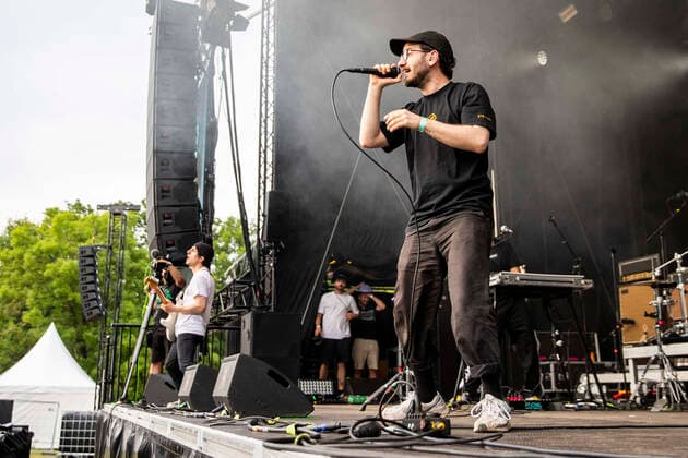 Lennart Eicke and Jakob Amr of the Leonids live at the Picnic Concert at the Zoopark Festwiese Erfurt, 10 07 2021 Foto:xM.xKremerx xFuturexImage