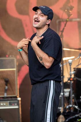 Djamin Izadi of the Leonids live at the Picnic Concert at the Zoopark Festwiese Erfurt, 10 07 2021 Foto:xM.xKremerx xFuturexImage