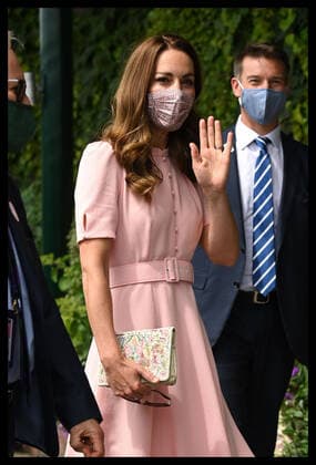 Entertainment Bilder des Tages . 11 07 2021. London, United Kingdom. Kate Middleton, The Duchess of Cambridge, arriving for the Mens Singles Final on day thirteen of the Wimbledon Tennis Championships in London.  xStephenxLockx xi-Imagesx IIM-22390-0011