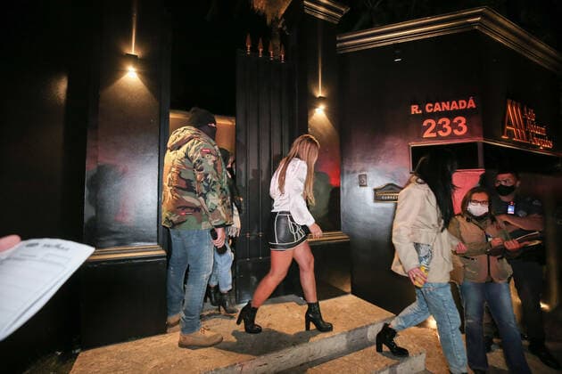 July 11, 2021, Sao Paulo, Sao Paulo, Brazil: A Task Force operation ends a clandestine party at a famous law firm in an upscale neighborhood of Sao Paulo, Brazil, on Saturday night (10)..There were about 500 people at the site and many were not wearing face masks. According to information from the Police, admission to the party cost R$1,500.00 (US$300) for men and R$800.00 (US$160) for women..The place was interdicted and fined. Sao Paulo Brazil - ZUMAl146 20210711_zaf_l146_018 Copyright: xPauloxLopesx