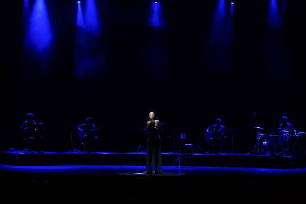 July 11, 2021, Malaga, Spain: Portuguese fado singer Marisa dos Reis Nunes known professionally as Mariza performs live on the stage during the Terral festival 2021 at Cervantes Theatre. .Between 5 to 31 July, Cervantes Theatre welcomes the summer music festival Terral , with concerts and shows performed by renowned artists as Noa, Ainhoa Arteta, or Salvador Sobral among others. All concerts will perform under safety measures and capacity limited as precaution against Covid19. Malaga Spain - ZUMAs197 20210711_zaa_s197_310 Copyright: xJesusxMeridax