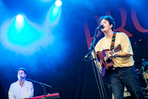 Robin Schmid and Vincent Waizenegger from Provinz live at the Picnic Concert at the Zoopark Festwiese Erfurt, 11 07 2021 Foto:xM.xKremerx xFuturexImage