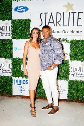 July 12, 2021, Marbella, Spain: Model Silvia Nistal and former football player and coach Julio Baptista attend a photocall prior to Pablo Alboran concert during the Starlite Catalana Occidente festival in Marbella. Marbella Spain - ZUMAs197 20210712_zaa_s197_168 Copyright: xFrancisxGonzalezx