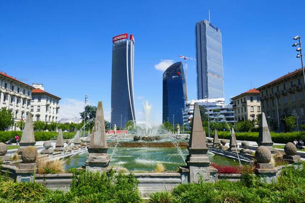 Architektur von Arata Isozaki Milan, Italy, City Life, Four Season Fountain forxanyxinformationxaboutxthisximagexpleasexcontactxredazione@agf-foto.it 1007_12_496DGT04051