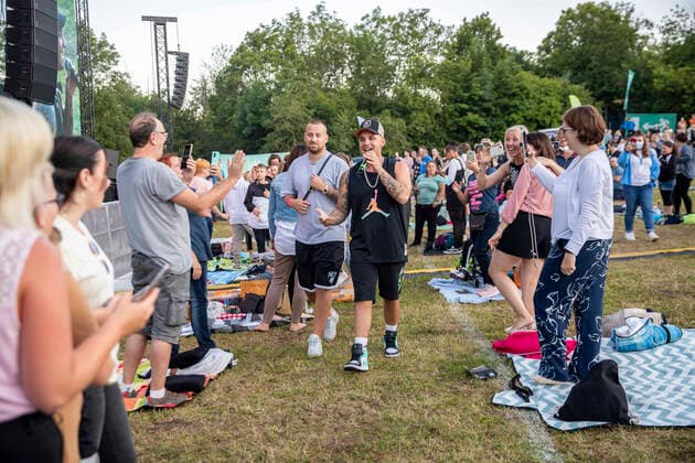 Pietro Lombardi live at the picnic concert at the Zoopark Festwiese Erfurt, 14 07 2021 Foto:xM.xKremerx xFuturexImage