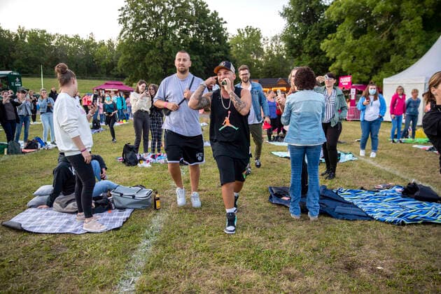 Pietro Lombardi live at the picnic concert at the Zoopark Festwiese Erfurt, 14 07 2021 Foto:xM.xKremerx xFuturexImage