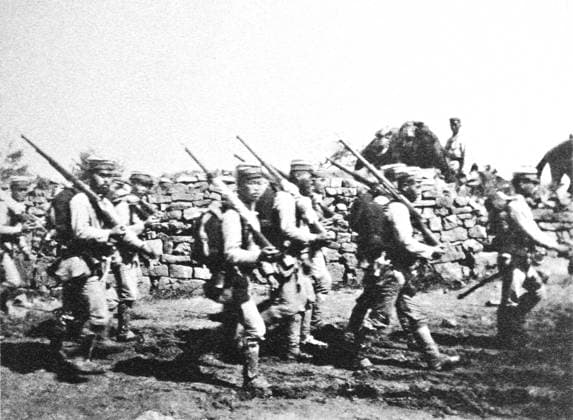The Russo-Japanese War (8 February 1904 5 September 1905) was the first great war of the 20th century which grew out of the rival imperial ambitions of the Russian Empire and Japanese Empire over Manchuria and Korea.<br ><br > The major theatres of operations were Southern Manchuria, specifically the area around the Liaodong Peninsula and Mukden, the seas around Korea, Japan, and the Yellow Sea. The resulting campaigns, in which the Japanese military attained victory over the Russian forces arrayed against them, were unexpected by world observers. As time transpired, these victories would transform the balance of power in East Asia, resulting in a reassessment of Japan s recent entry onto the world stage.<br ><br > The embarrassing st xSupplier:xCPAxMediaxCo.xLtd.x Copyright: xx
