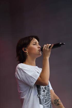 Charlotte Rezbach aka Lotte at a concert at the Waschhaus in Potsdam, 15 July 2021 Waschhaus Open Air