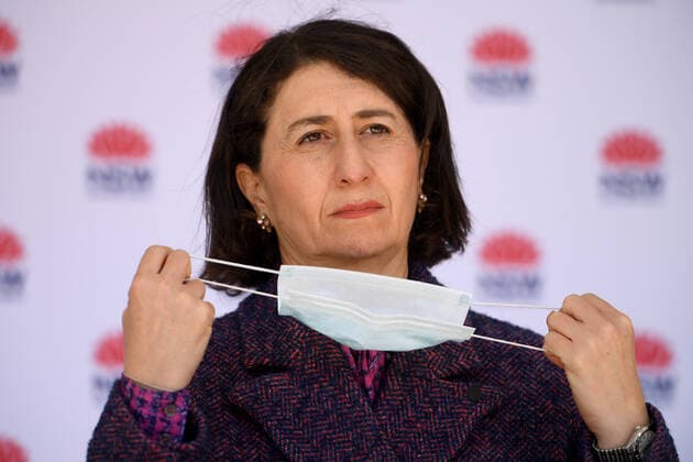 GLADYS BEREJIKLIAN COVID19 PRESSER, NSW Premier Gladys Berejiklian addresses media during a press conference in Sydney, Friday, July 16, 2021.( NO ARCHIVING, EDITORIAL USE ONLY, NO USE IN BOOKS WITHOUT CONSENT SYDNEY NSW AUSTRALIA  Copyright: xDANxHIMBRECHTSx 20210716001557624867