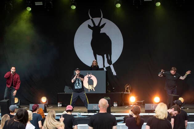 Danger Dan, Koljah and Panik Panzer from the Antilopen Gang live at the Picnic Concert at the Zoopark Festwiese Erfurt, 15 07 2021 Foto:xA.xLingex xFuturexImage