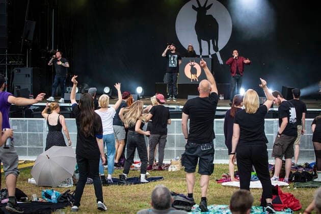 The Antilopen Gang live at the picnic concert at the Zoopark Festwiese Erfurt, 15 07 2021 Foto:xA.xLingex xFuturexImage