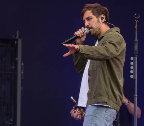 Singer Songwriter Max Giesinger 15 07 2021 Singer Songwriter Max Giesinger at the Strandkorb Open Air in the BRITA Arena Wiesbaden Wiesbaden BRITA Arena Hessen
