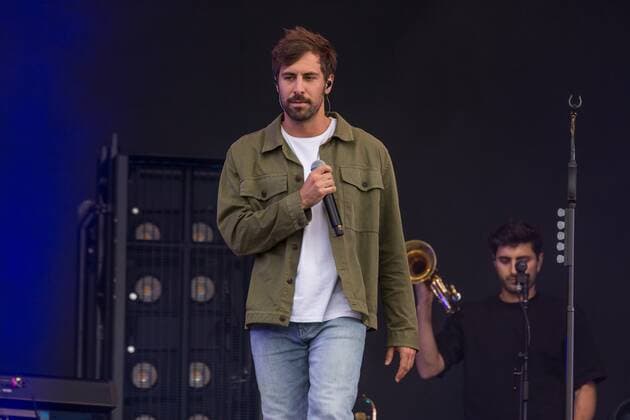 Singer Songwriter Max Giesinger 15 07 2021 Singer Songwriter Max Giesinger at the Strandkorb Open Air in the BRITA Arena Wiesbaden Wiesbaden BRITA Arena Hessen