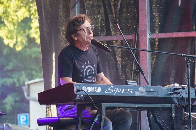 Musician Purple Schulz performs at Waldschwimmbad Mörfelden Mörfelden Walldorf 16 07 2021 Concert Purple Schulz