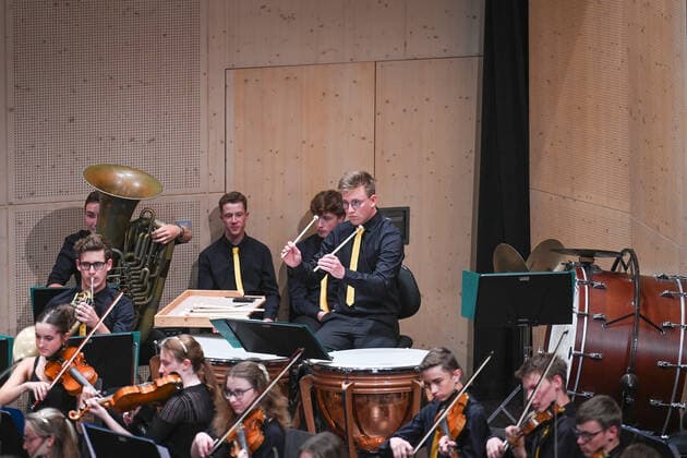 Concert of the UAS UPPERAUSTRIANSINFONIETTA at the Kulturzentrum Mezzo, in Ohlsdorf, as part of the Salzkammergut Festwochen Gmunden, on 16 07 21 The picture shows a part of the Youth Orchestra 2021 Concert of the UAS UPPERAUSTRIANSINFONIETTA at the Kulturzentrum Mezzo, in Ohlsdorf, as part of the Salzkammergut Festwochen Gmunden, on 16 07 21