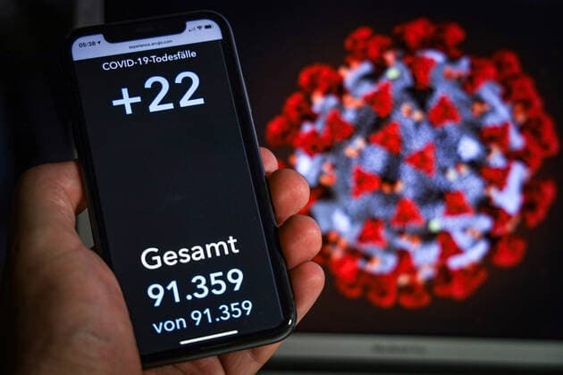 Coronavirus in Germany Covid 19 Dashboard of the Robert Koch Institute 17 07 2021 Robert Koch Institute 7 days Incidence 9.4 7 days Number of cases 7 834 COVID 19 cases 3 743 389 Addition of 1 608 compared to the previous day COVID 19 deaths 91 359 Addition of 22 compared to the previous day