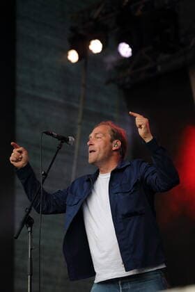 Thees Uhlmann at a concert at the Waschhaus in Potsdam, 17 July 2021 Waschhaus Open Air