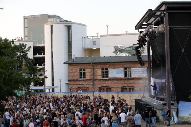 Thees Uhlmann at a concert at the Waschhaus in Potsdam, 17 July 2021 Waschhaus Open Air