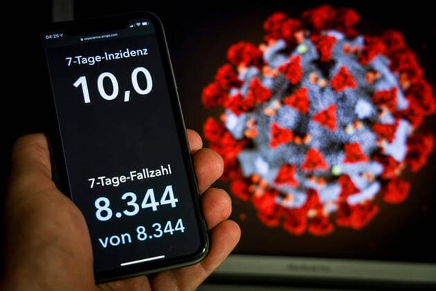 Coronavirus in Germany Covid 19 Dashboard of the Robert Koch Institute 18 07 2021 Robert Koch Institute 7 days Incidence 10.0 7 days Number of cases 8 344 COVID 19 cases 3 744 681 Addition of 1 292 compared to the previous day COVID 19 deaths 91 362 Addition of 3 compared to the previous day