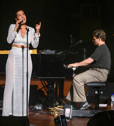 Copenhagen Jazz Festival 2021 The Danish singer Coco O on stage in the DR Concert Hall on Saturday 17 July 2021 in a duo concert with pianist and producer August Rosenbaum, one of the co-creators of her critically acclaimed new album It s a Process, Copenhagen  Copyright: TorbenxChristensen TorbenxChristensenx COP106 spdk20210718-004719-L