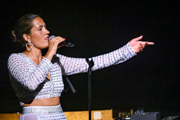 Copenhagen Jazz Festival 2021 The Danish singer Coco O on stage in the DR Concert Hall on Saturday 17 July 2021 in a duo concert with pianist and producer August Rosenbaum, one of the co-creators of her critically acclaimed new album It s a Process, Copenhagen  Copyright: TorbenxChristensen TorbenxChristensenx COP106 spdk20210718-004758-L