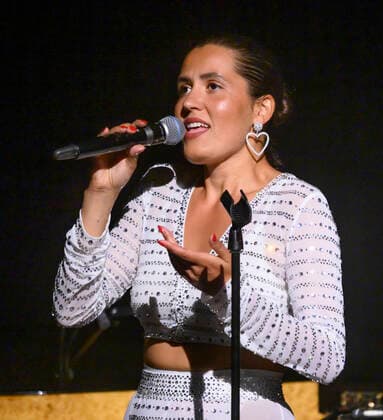 Copenhagen Jazz Festival 2021 The Danish singer Coco O on stage in the DR Concert Hall on Saturday 17 July 2021 in a duo concert with pianist and producer August Rosenbaum, one of the co-creators of her critically acclaimed new album It s a Process, Copenhagen  Copyright: TorbenxChristensen TorbenxChristensenx COP106 spdk20210718-004803-L