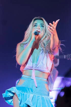 July 17, 2021, Madrid, Spain: Spanish singer, Lola Indigo performs on stage at Wizink Center. Madrid Spain - ZUMAs197 20210717_zaa_s197_175 Copyright: xAtilanoxGarciax