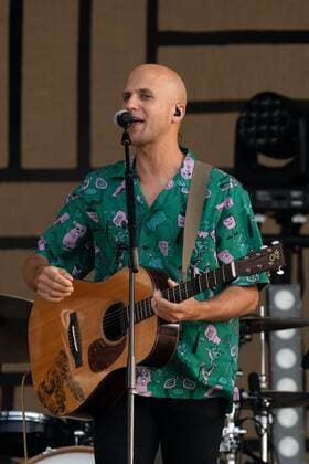 Strandkorb Open Air with Milow 17 07 2021 Milow Band at the Strandkorb Open Air in the BRITA Arena Wiesbaden Wiesbaden BRITA Arena Hessen