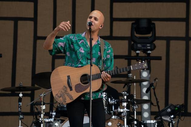 Strandkorb Open Air with Milow 17 07 2021 Milow Band at the Strandkorb Open Air in the BRITA Arena Wiesbaden Wiesbaden BRITA Arena Hessen