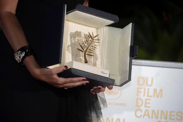 July 17, 2021, The Palme d Or Best Movie Award seen during the 74th Annual Cannes Film Festival at Palais des Festivals in Cannes, France, on 17 July 2021. Photo: - ZUMAm179 20210717_zep_m179_142 Copyright: xAlecxMichaelx