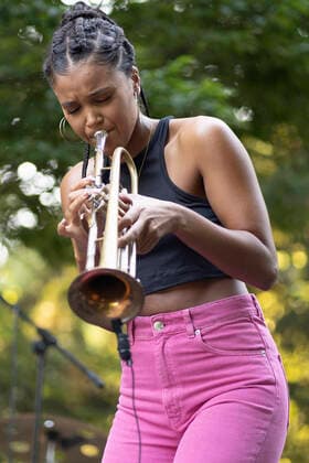 July 17, 2021, Madrid, Spain: Portuguese musician Jessica Pina Trio performs Jazz in Palacio Real 2021. Madrid Spain - ZUMAs197 20210717_zaa_s197_188 Copyright: xAtilanoxGarciax