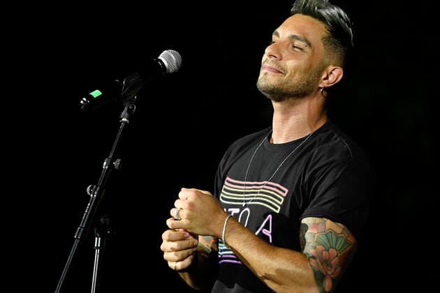 18.07.2021 Padova Pride Village 2021 Marco Carta at the Pride Village with the new single Mala Suerte Marco Carta, winner of Amici and Sanremo, at the Pride Village to present his new single Mala Suerte a mix of new sounds for the summer, produced by the internationally renowned DJs and producer Angemi and Mauro Pilato, which anticipates the release of the singer s next album, scheduled for autumn 2021. In the photo Marco Carta  Copyright: xMBTargetx xIPAx xx