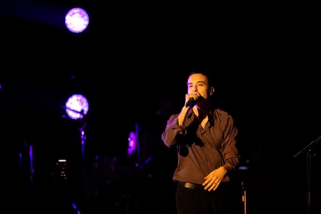 Rome 17 07 2021 Almost a year after his last Roman concerts, Saturday 17 July 2021, Diodato is back on the stage of the Cavea Auditorium Parco della Musica in Rome In the photo Diodato  Copyright: xBarbaraxAmendolax xIPAx xBarbaraxAmendolax