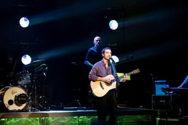 Rome 17 07 2021 Almost a year after his last Roman concerts, Saturday 17 July 2021, Diodato is back on the stage of the Cavea Auditorium Parco della Musica in Rome In the photo Diodato  Copyright: xBarbaraxAmendolax xIPAx xBarbaraxAmendolax