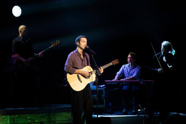 Rome 17 07 2021 Almost a year after his last Roman concerts, Saturday 17 July 2021, Diodato is back on the stage of the Cavea Auditorium Parco della Musica in Rome In the photo Diodato  Copyright: xBarbaraxAmendolax xIPAx xBarbaraxAmendolax