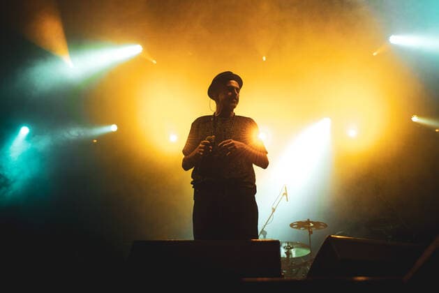 Subsonica Konzert beim Flowers Festival in Collegno Italy: Subsonica 2021 FLOWERS FESTIVAL, COLLEGNO, ITALY JULY 17TH: Samuel Romano, singer of the Italian rock pop band Subsonica, performing live on stage for the band s first summer 2021 tour concert. FOR EDITORIAL USE ONLY - Alessandro Bosio Collegno Torino Italy Copyright: AlessandroxBosio