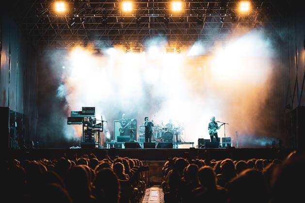 Subsonica Konzert beim Flowers Festival in Collegno Italy: Subsonica 2021 FLOWERS FESTIVAL, COLLEGNO, ITALY JULY 17TH: The Italian rock pop band Subsonica, performing live on stage for the band s first summer 2021 tour concert. FOR EDITORIAL USE ONLY - Alessandro Bosio Collegno Torino Italy Copyright: AlessandroxBosio