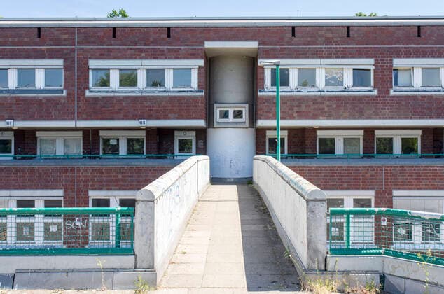 Germany, Berlin, architecture of the building complex Rathenower Strasse 16 in Moabit, 09 06 2021