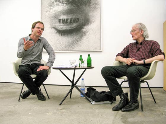 Rene Zechlin im Gespräch mit Timm Ulrichs, Galerie Wentrup, 11.6.2010 *** Rene Zechlin in conversation with Timm Ulrichs, Galerie Wentrup, 11 6 2010