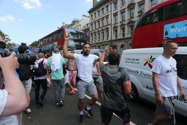 . 19 07 2021. London, United Kingdom. Anti Lockdown Protest. Covid deniers and other conspiracy theorists groups stage protest, Westminster.  xMartynxWheatleyx xi-Imagesx IIM-22428-0014
